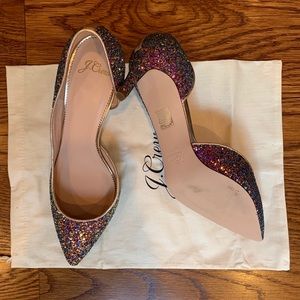 J.Crew D’orsay Pump - Glitter